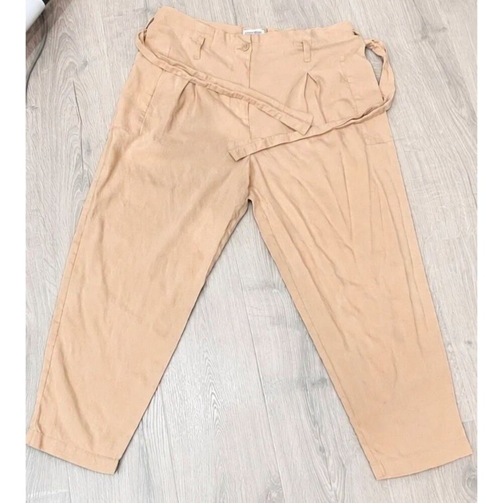 Calvin Klein Women’s Size 14 Beige Belted Ankle Pants